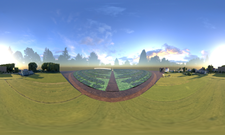 Centre Pivot Irrigation Field AR/VR